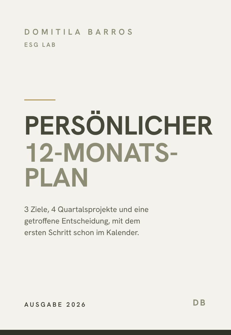 E-Book-Cover Persönlicher 12-Monats-Plan