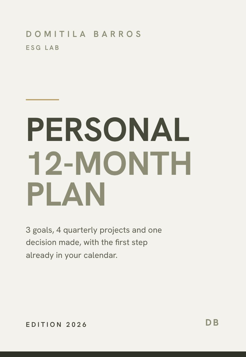 Ebook cover Personal 12-Month Plan